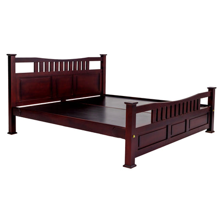 Vienna Comfort Wooden Bed King Size - Honey Finish