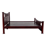 Vienna Comfort Wooden Bed Queen Size - Honey Finish