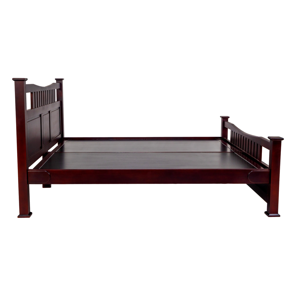 Vienna Comfort Wooden Bed King Size - Honey Finish