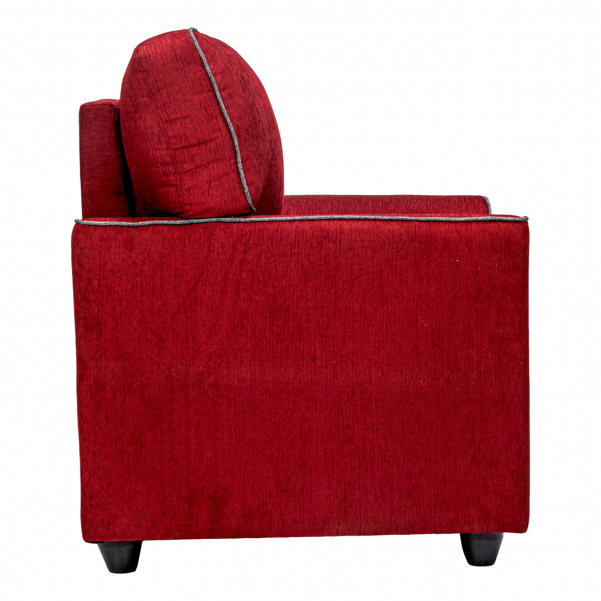 Waasa Sophisticated Fabric Sofa Sets (3+1+1 Seater) - Maroon