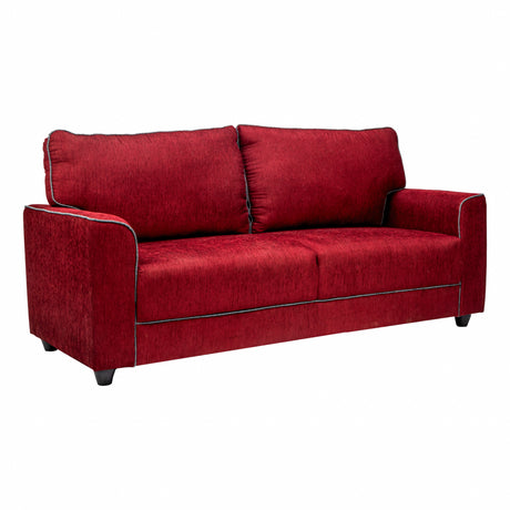 Waasa Sophisticated Comfort Fabric Sofa 3-Seater - Maroon
