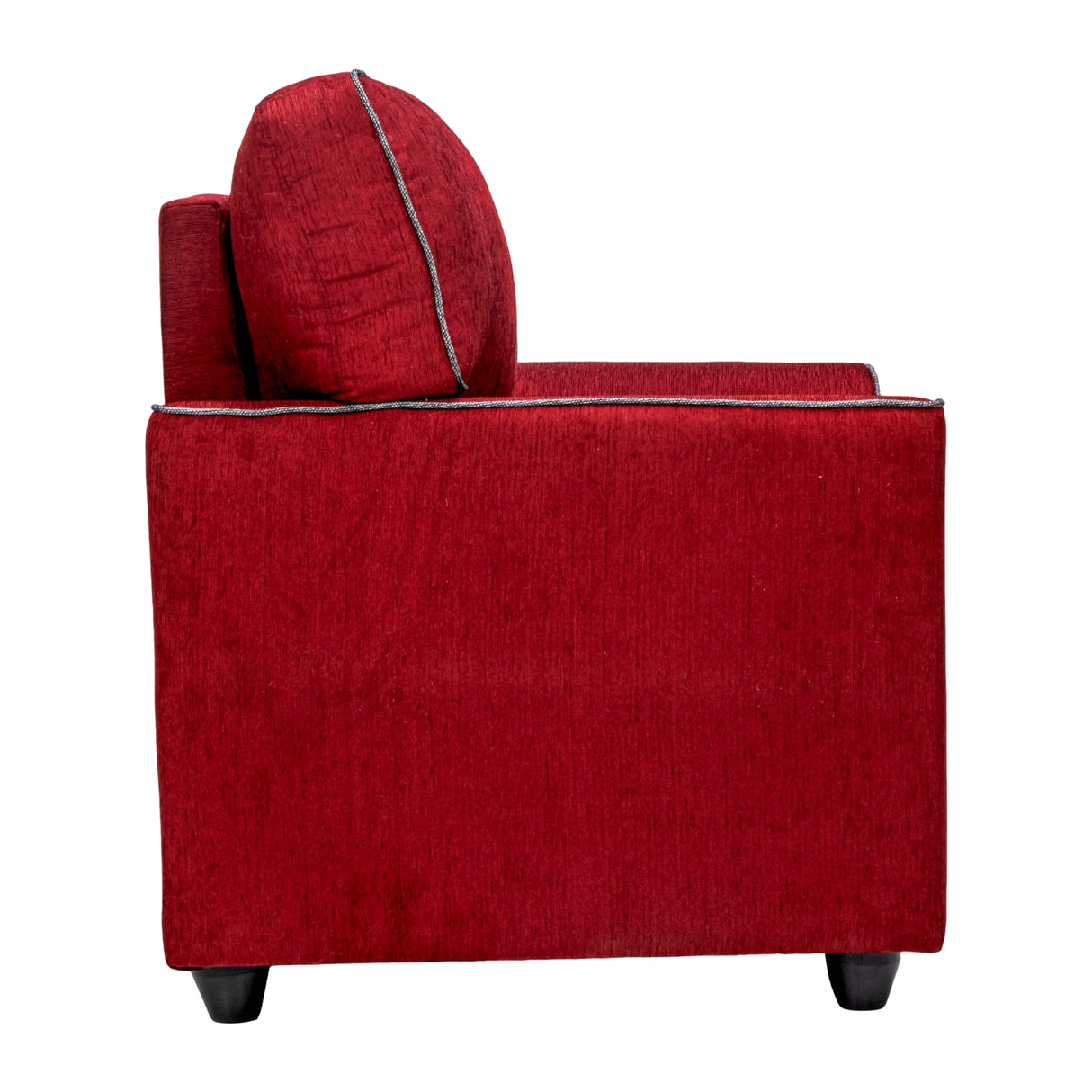 Waasa Sophisticated Comfort Fabric Sofa 1-Seater - Maroon