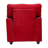 Waasa Sophisticated Comfort Fabric Sofa 1-Seater - Maroon
