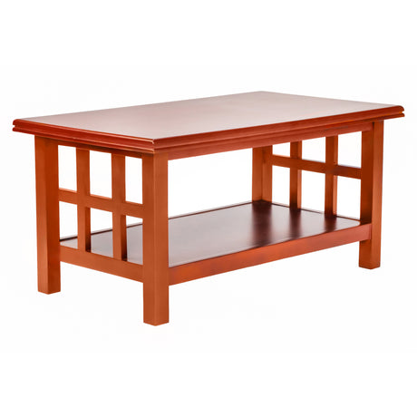 Watts Wooden Coffee Table - Teak Finish