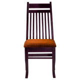 Yara Contemporary Dining Chair - Light Walnut Finish