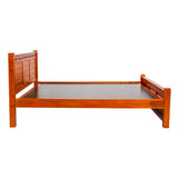 York Grand Wooden Bed King Size - Teak Finish
