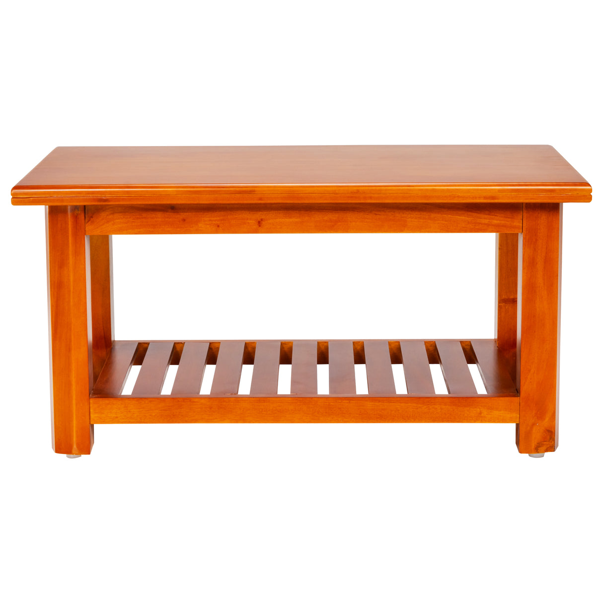 Yuba Wooden Coffee Table - Teak Finish